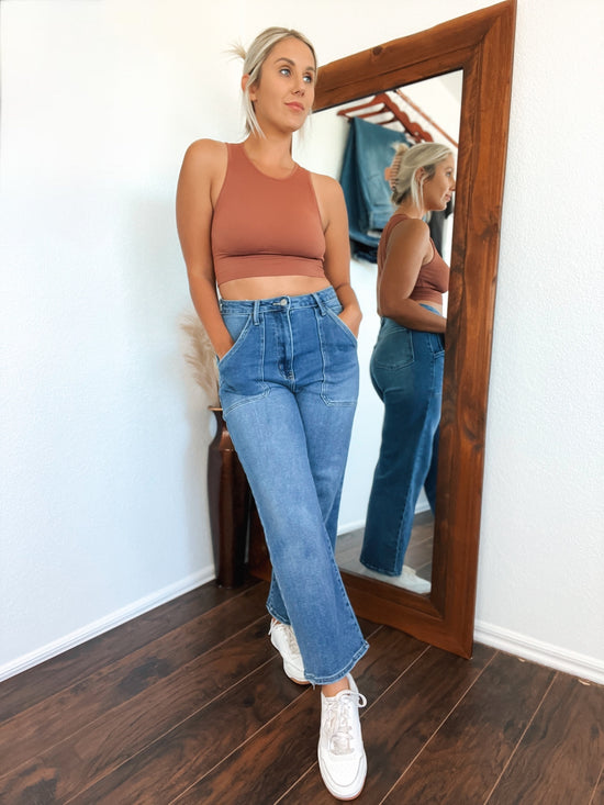 Classic Cropped Wide Leg